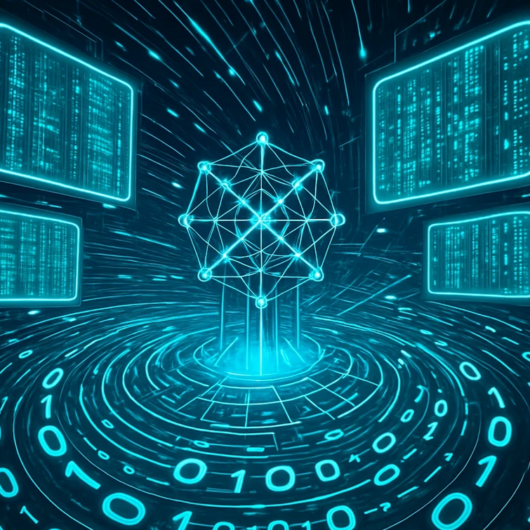 Thumbnail image for CS314, showing a spiral of 1s and 0s.