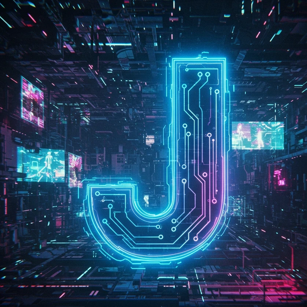 Thumbnail image for CS112, showing a letter J that is electronically styled.