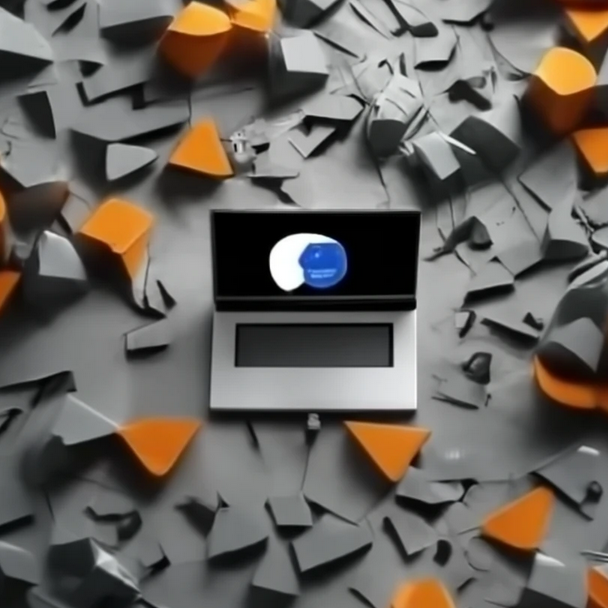 Thumbnail image for CS590, showing a single laptop against an abstract background.